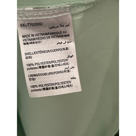 NWT Alfani mint color sleeveless blouse women’s size XXL - Picture 5 of 5